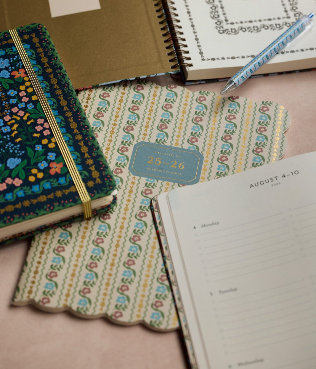 Monthly Agenda 2025-2026 12 months - Delphine - Rifle Paper Co