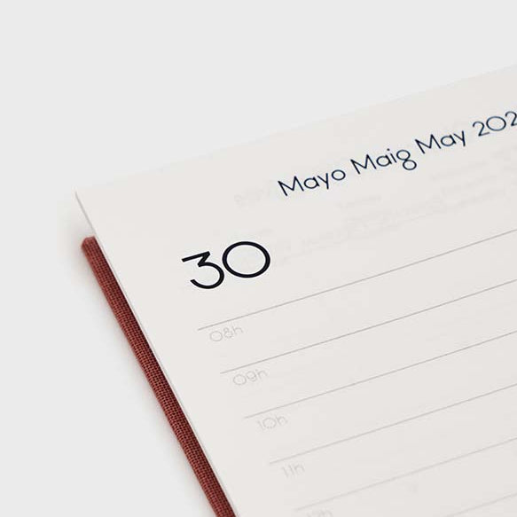 Agenda 2026 A6 Día Vista (12 meses)