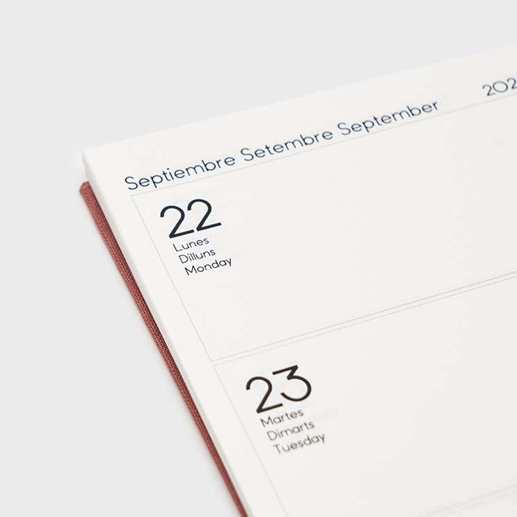 Agenda 2026 A6 Week View (12 months)