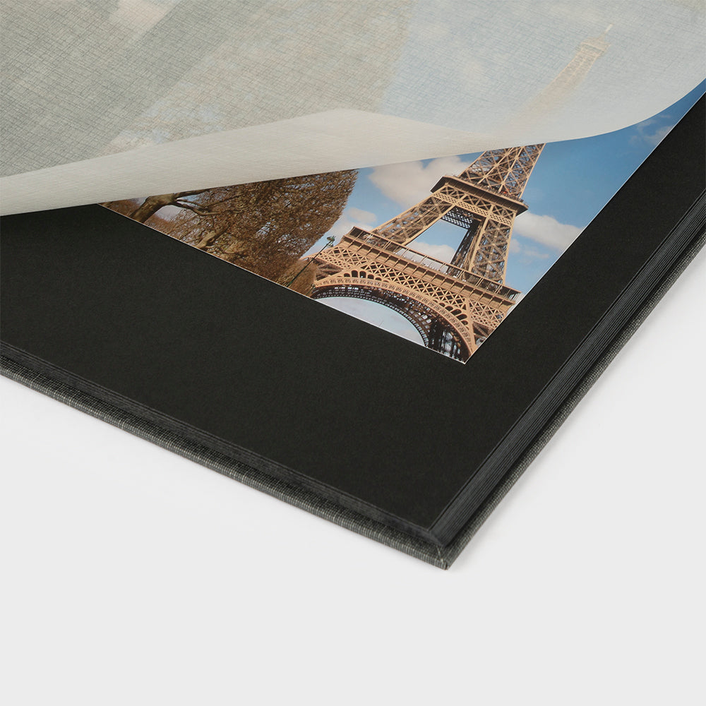 35x35 square photo album with black interior