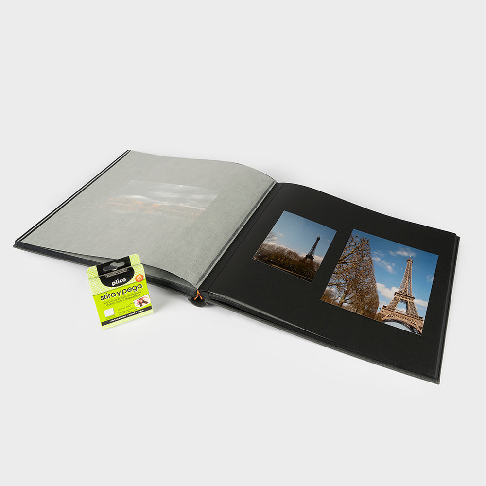 35x35 square photo album with black interior