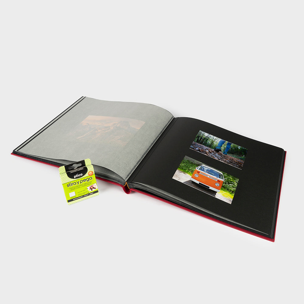 35x35 square photo album with black interior