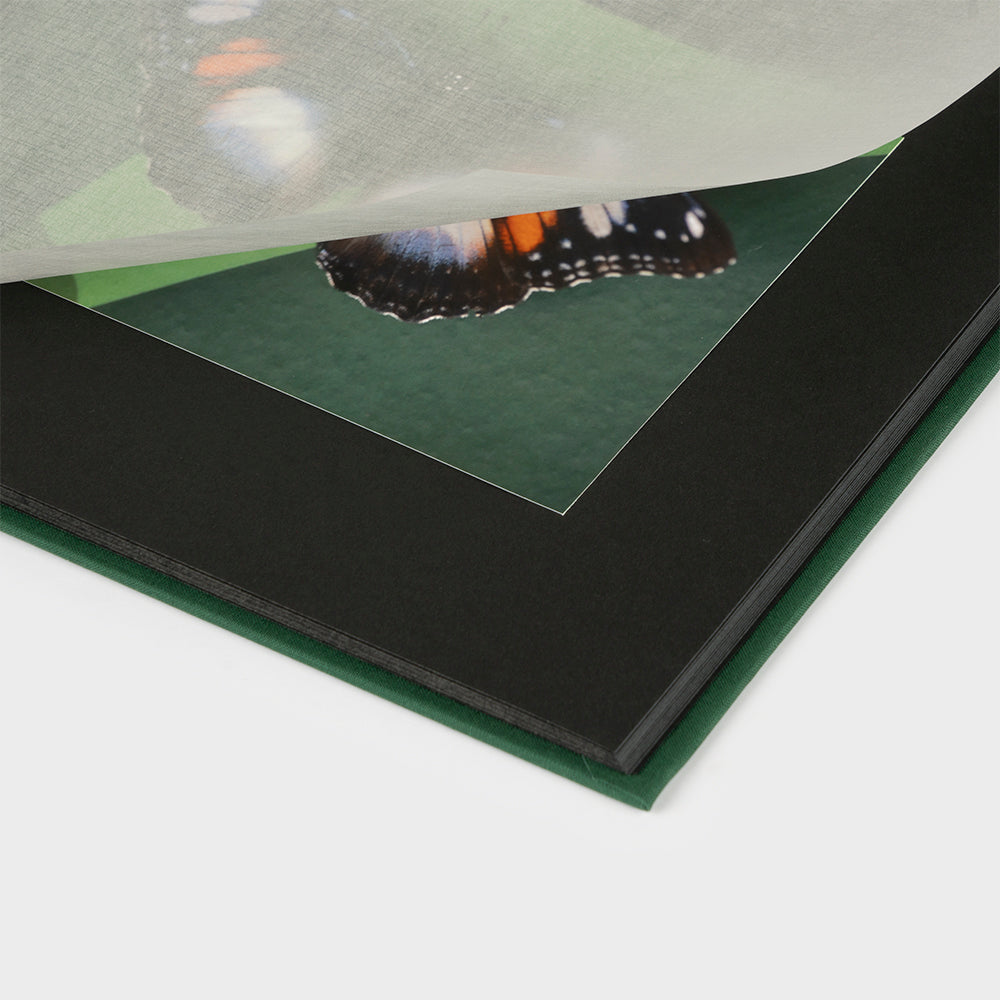 35x35 square photo album with black interior