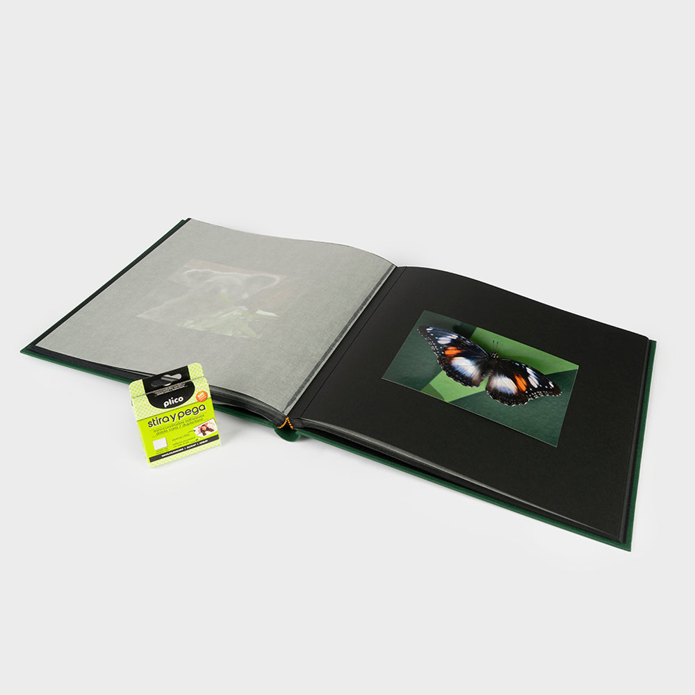 35x35 square photo album with black interior