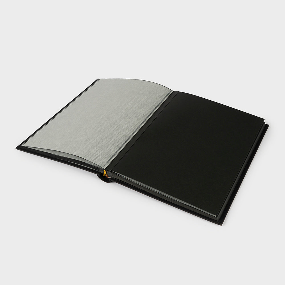 Black interior vertical photo album