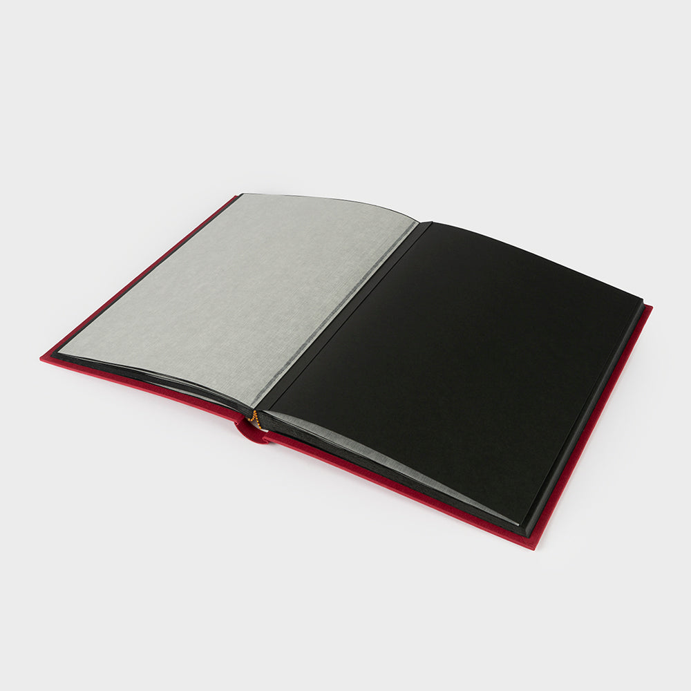 Black interior vertical photo album