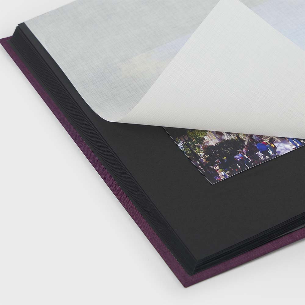 Black interior vertical photo album