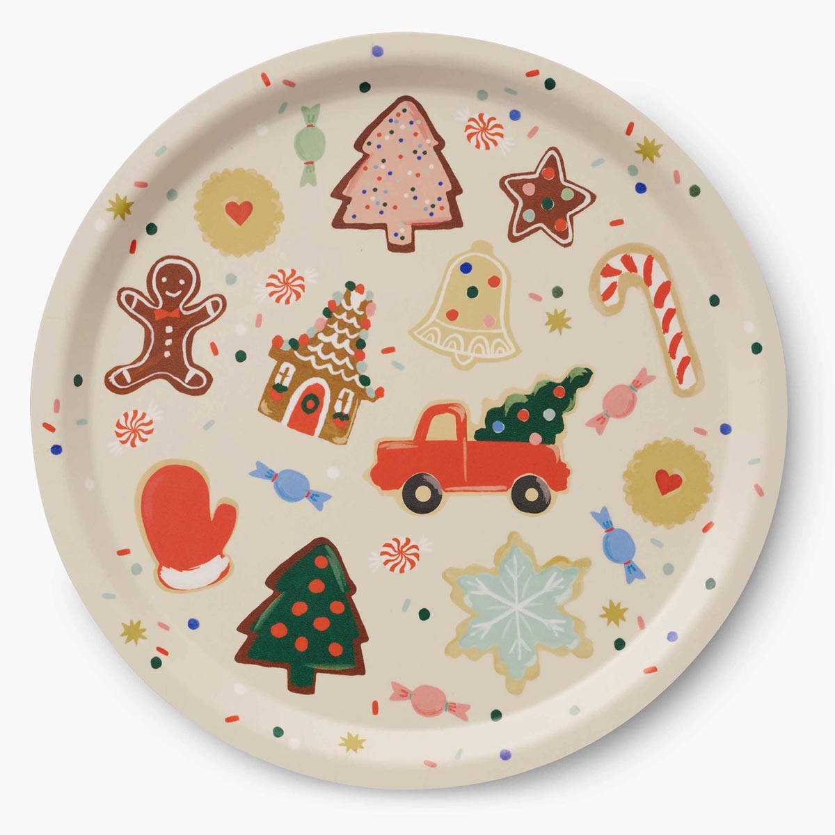 Holiday Tree Round Tray - Rifle Paper Co.