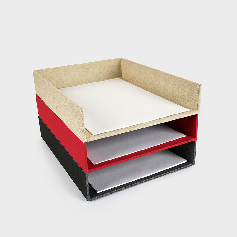 A4 fabric desk tray