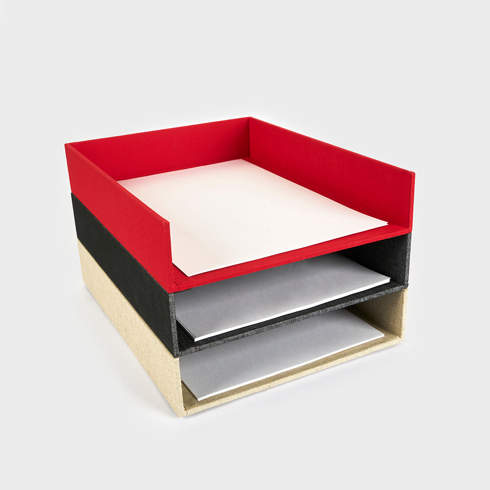 A4 fabric desk tray