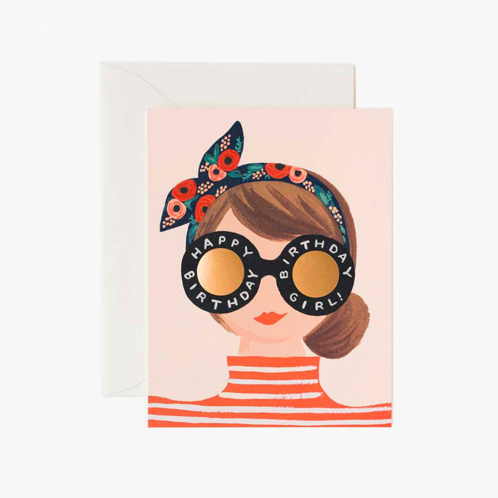Postal Cumpleaños Birthday Girl Card - Rifle Paper
