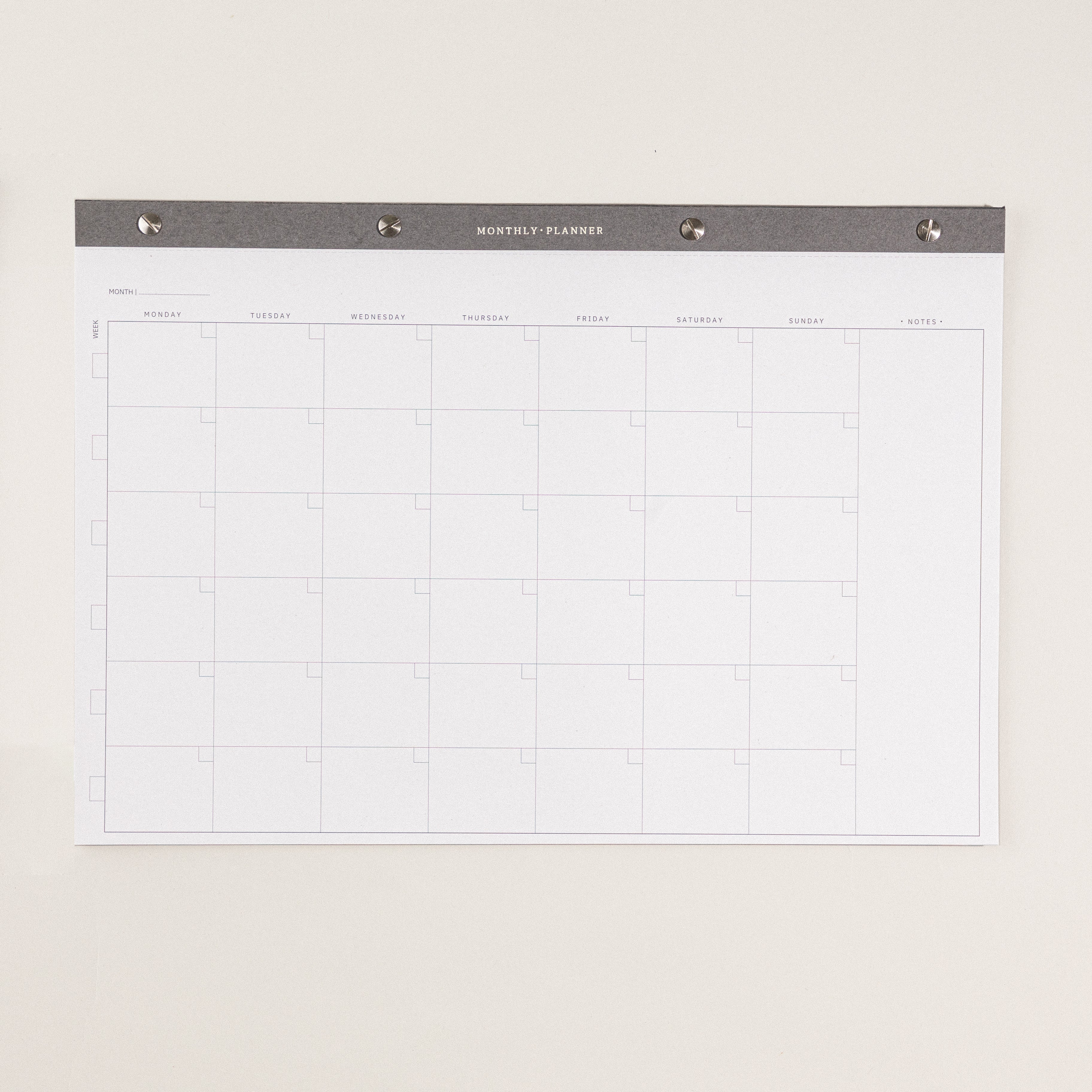 Bloc de notas mensual tamaño A3, bloc de notas y libretas de nota para planear cada mes. Mi bloc de notas con todo list.