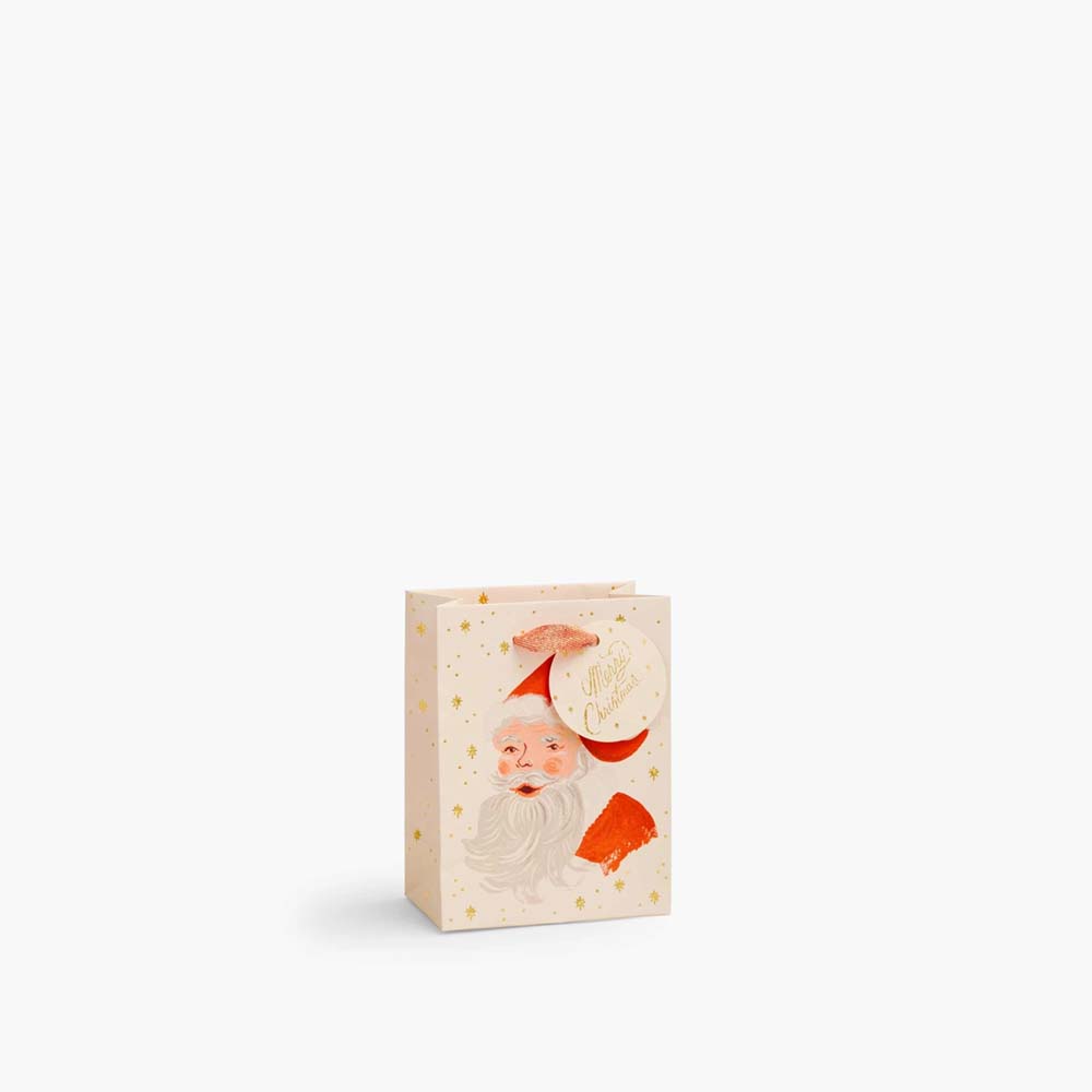 Bolsa de papel navideña Santa