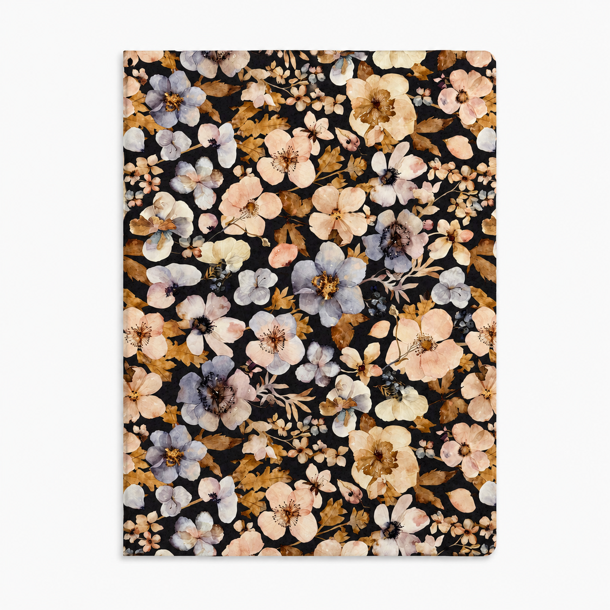 Libreta grapada 16hojas A4 Pressed Flowers Dark