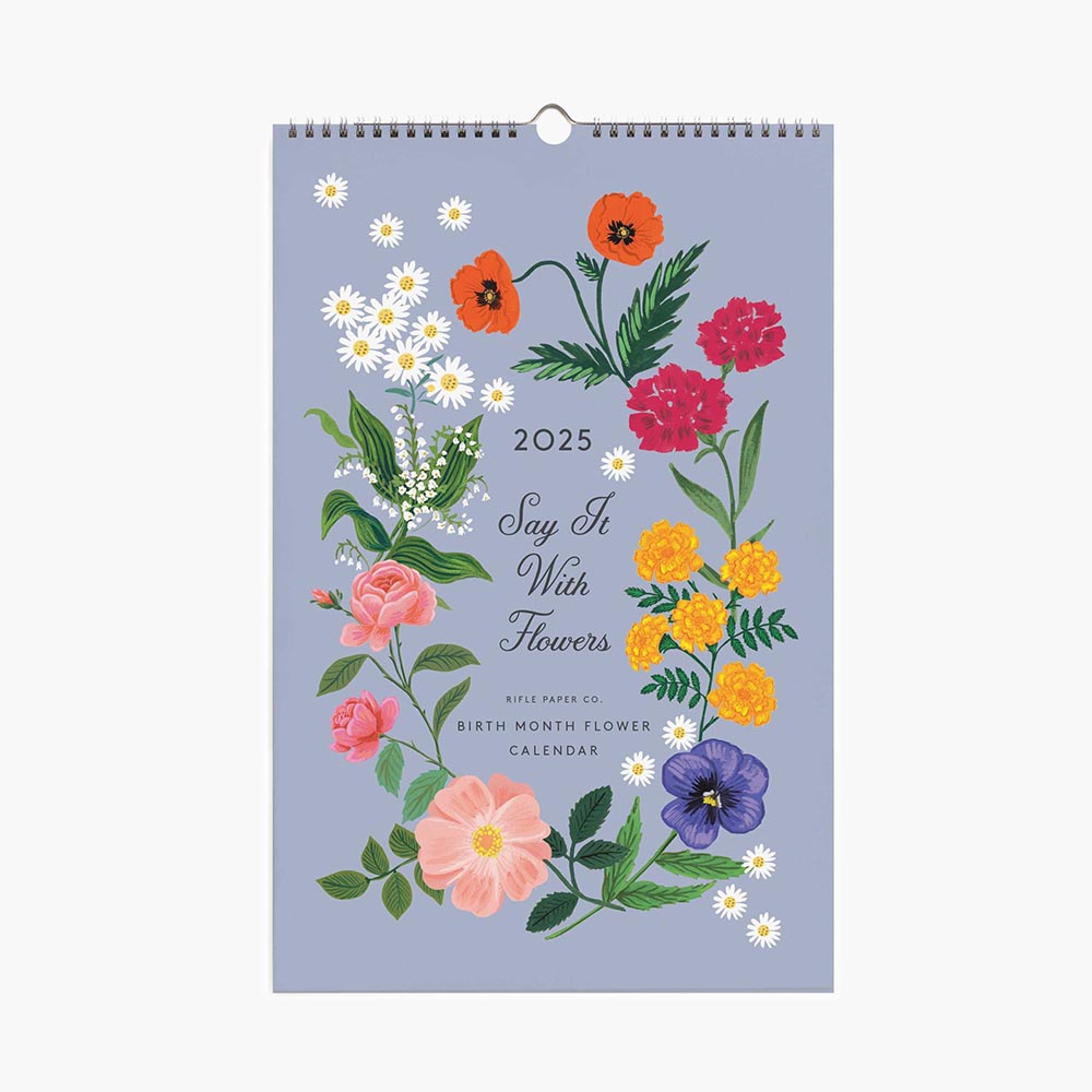 Calendari de paret 2025 Say it with Flowers - Rifle Paper