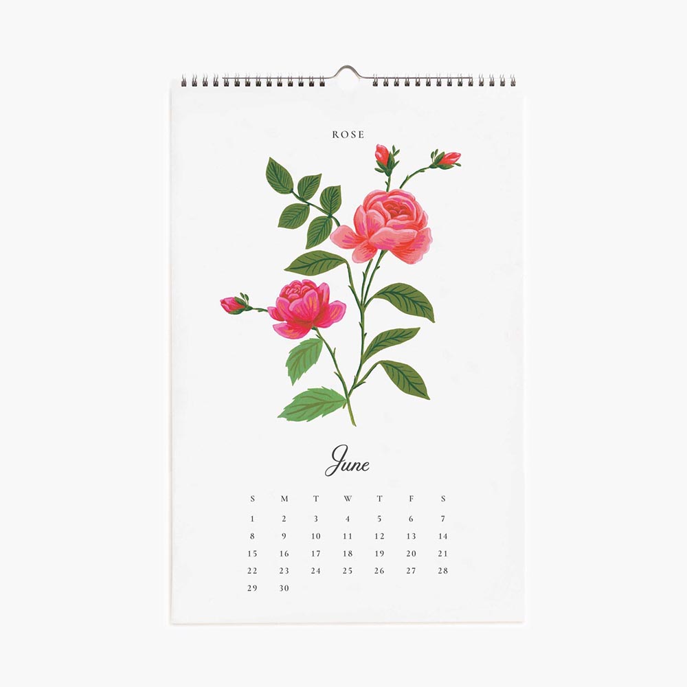 Calendari de paret 2025 Say it with Flowers - Rifle Paper