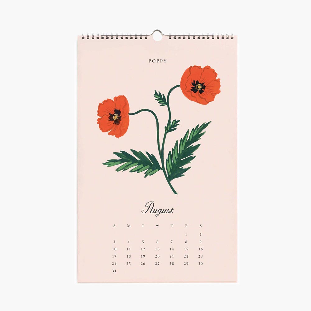 Calendari de paret 2025 Say it with Flowers - Rifle Paper