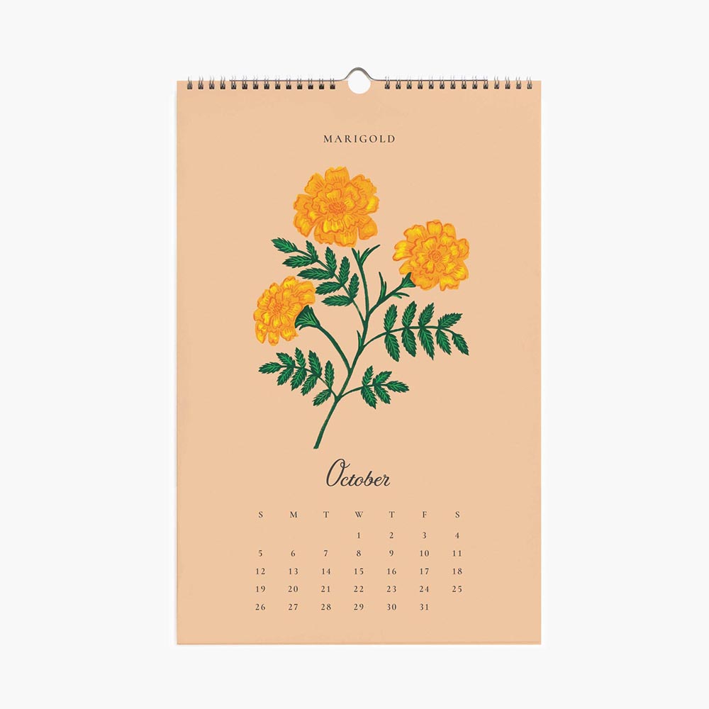 Calendari de paret 2025 Say it with Flowers - Rifle Paper