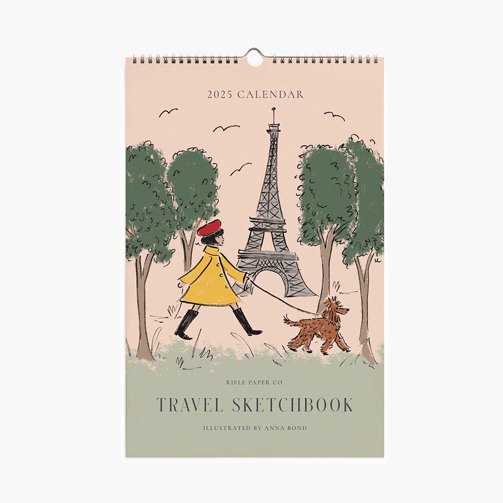 Calendari de paret 2025 Travel Sketchbook - Rifle Paper