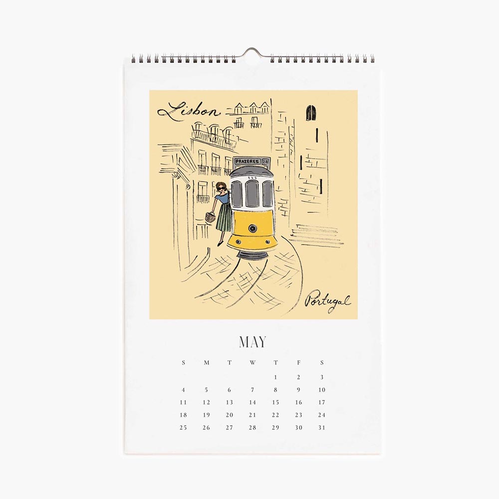 Calendari de paret 2025 Travel Sketchbook - Rifle Paper