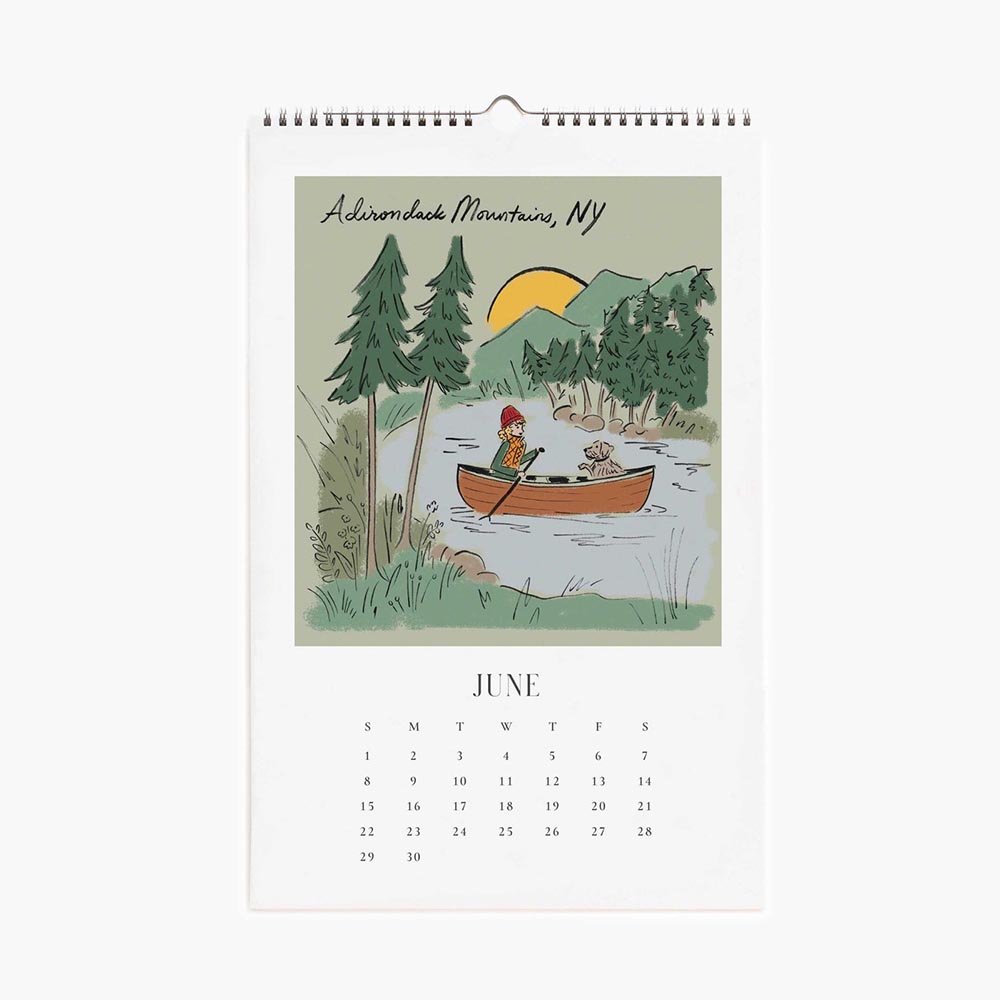 Calendari de paret 2025 Travel Sketchbook - Rifle Paper
