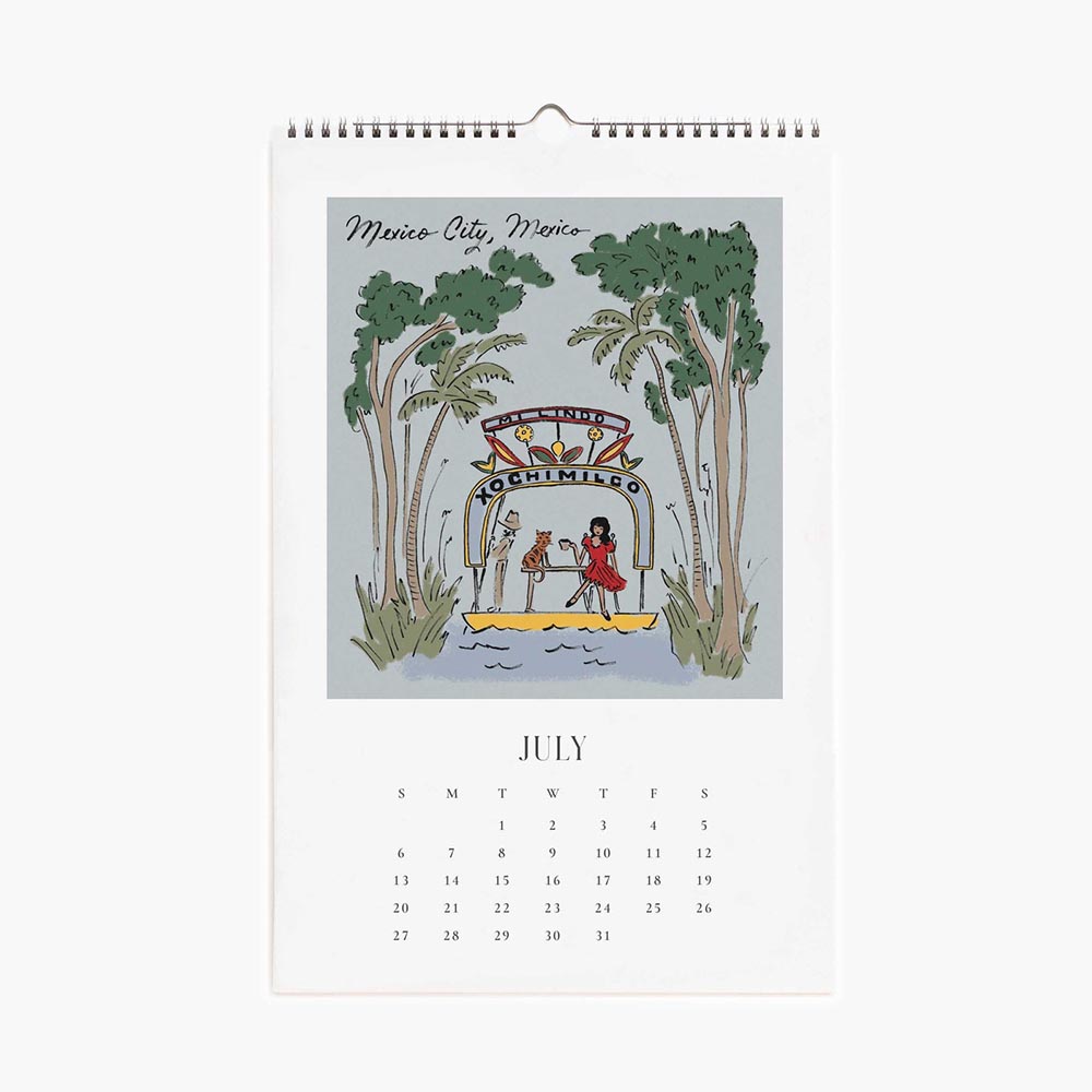 Calendari de paret 2025 Travel Sketchbook - Rifle Paper