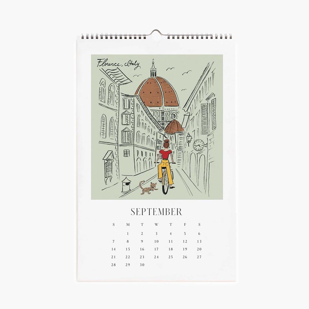 Calendari de paret 2025 Travel Sketchbook - Rifle Paper