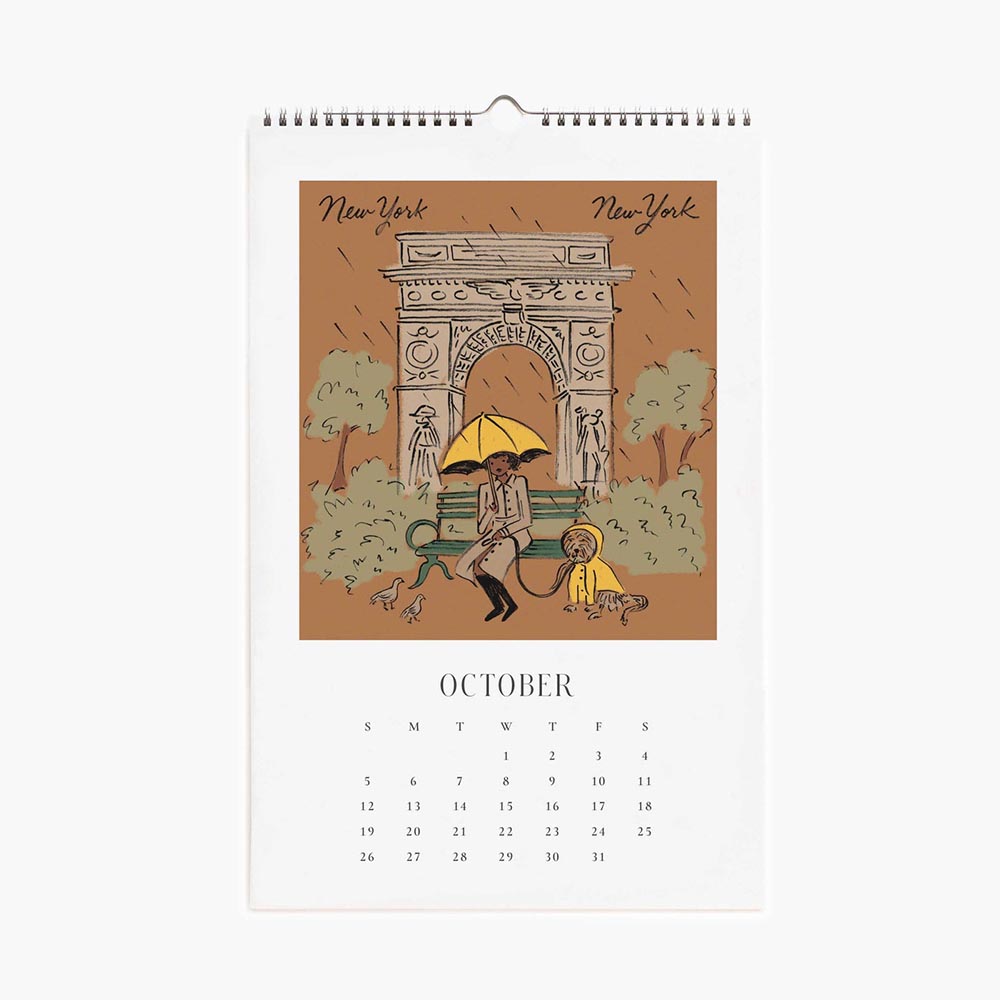 Calendari de paret 2025 Travel Sketchbook - Rifle Paper