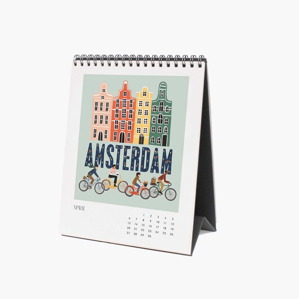 Calendario de sobremesa 2025 Greetings from arround the World - Rifle Paper