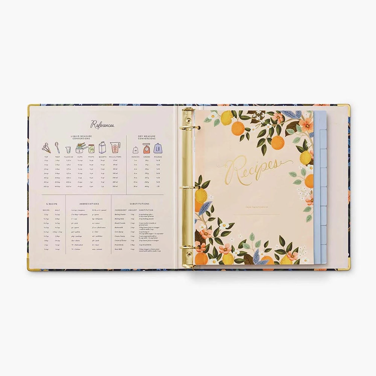 Carpeta anillas Recetario Citrus Grove - Rifle Paper Co.