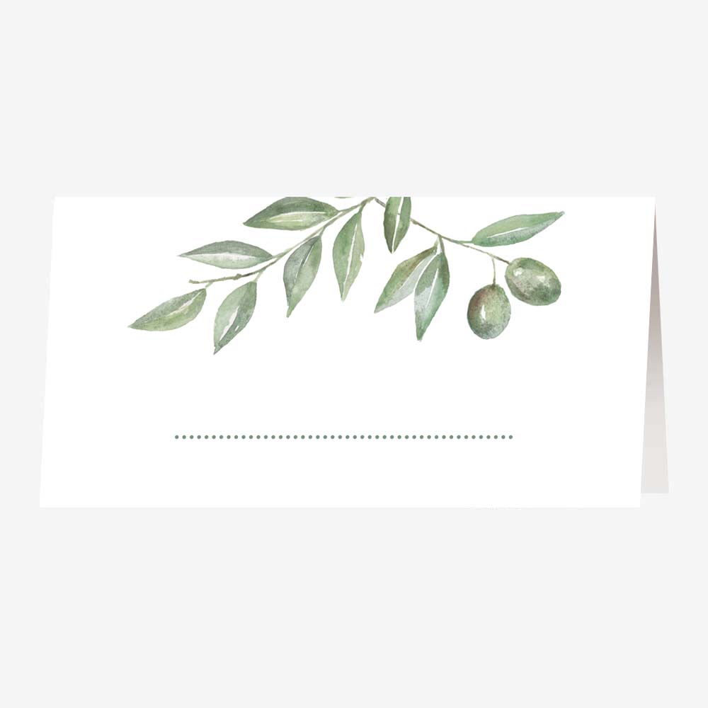 Olive Watercolor Diner (4 units)