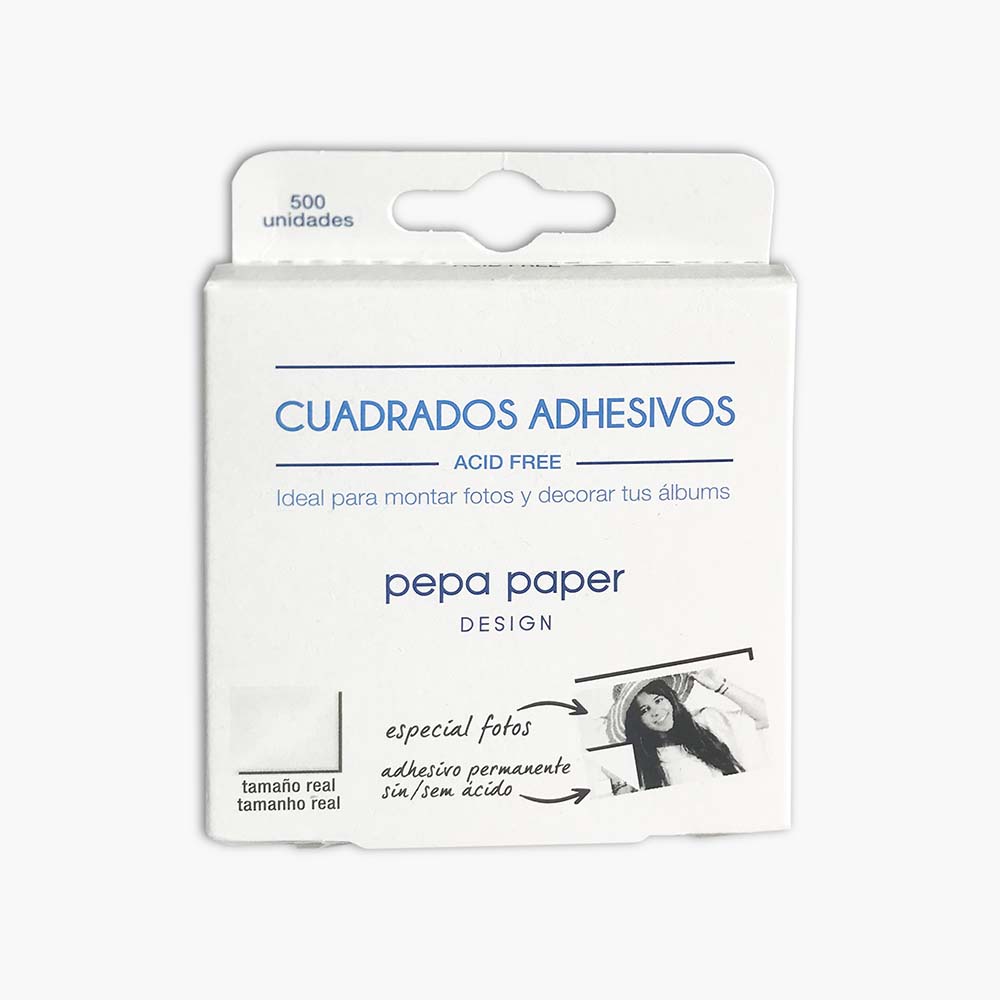 Cuadrados adhesivos