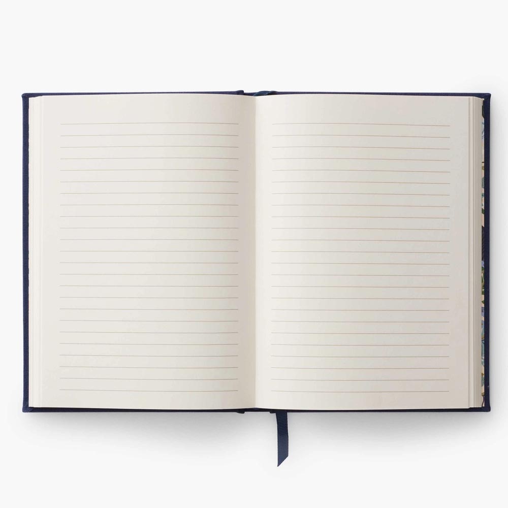 Peacock Embroidered Cloth Bound Personal Journal - Rifle Paper