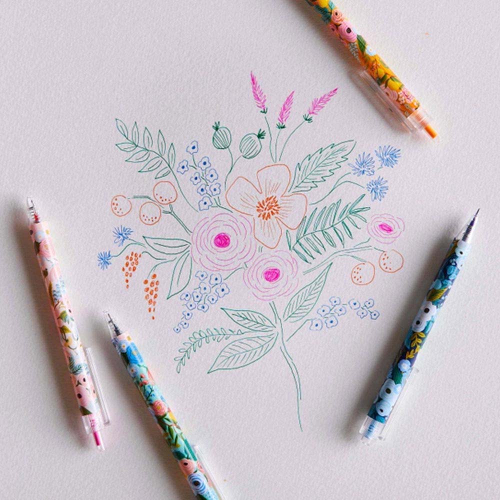 Set de 4 bolígrafs de gel Garden Party - Rifle Paper co.