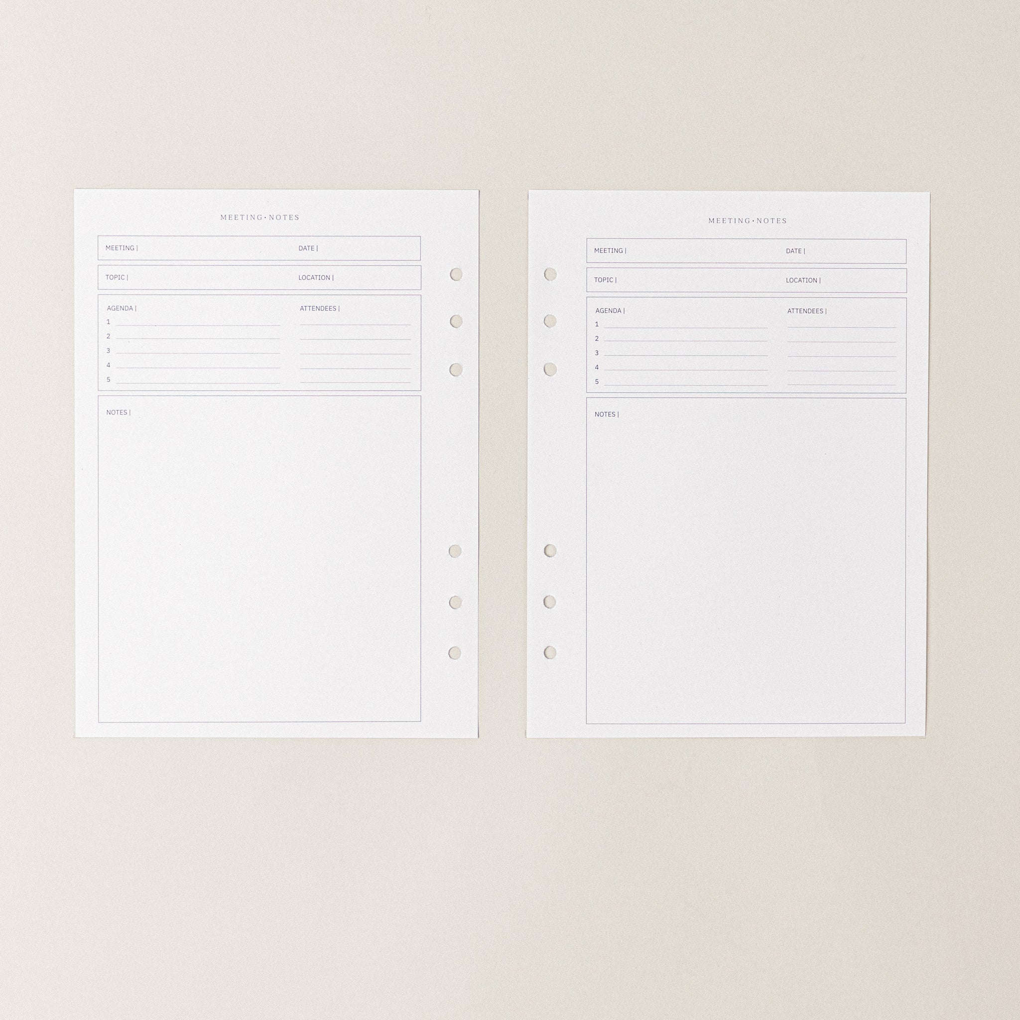 Recambio de papel reciclable para notas de reuniones para organizacion