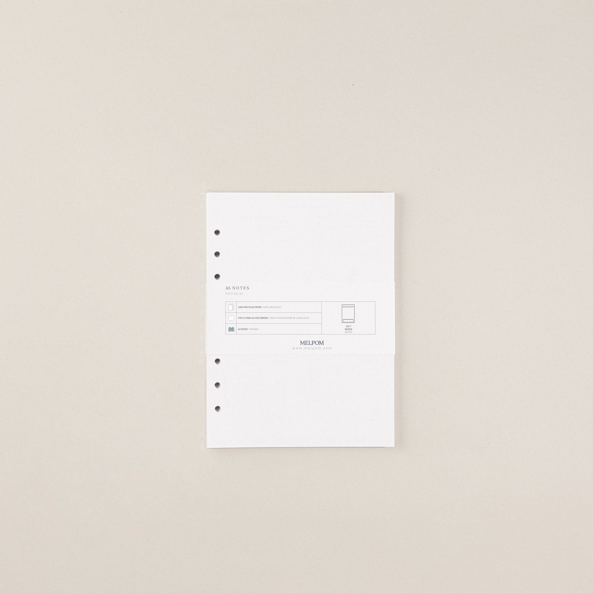 Recambio de papel reciclable para tomar notas pack