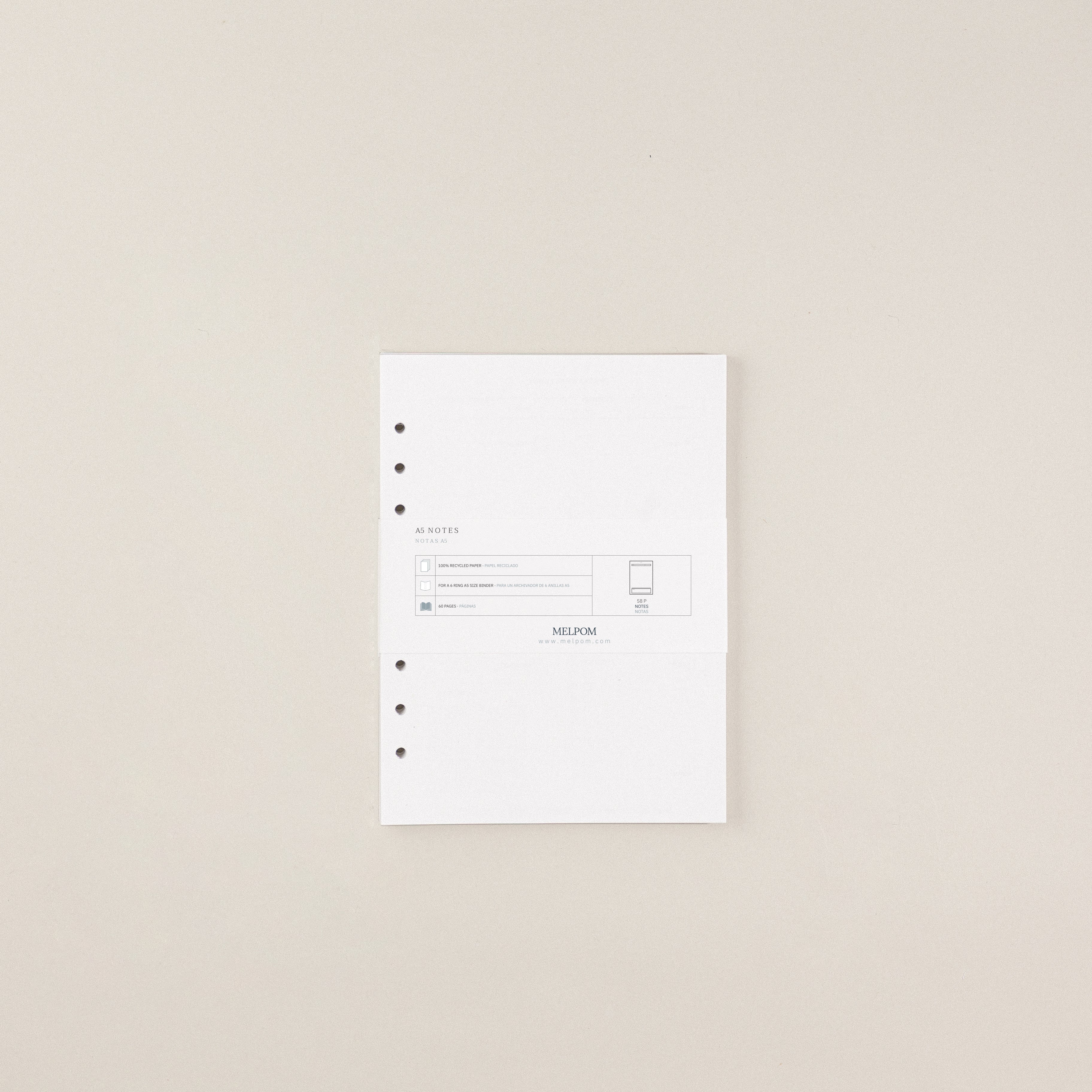 Recambio de papel reciclable para tomar notas pack