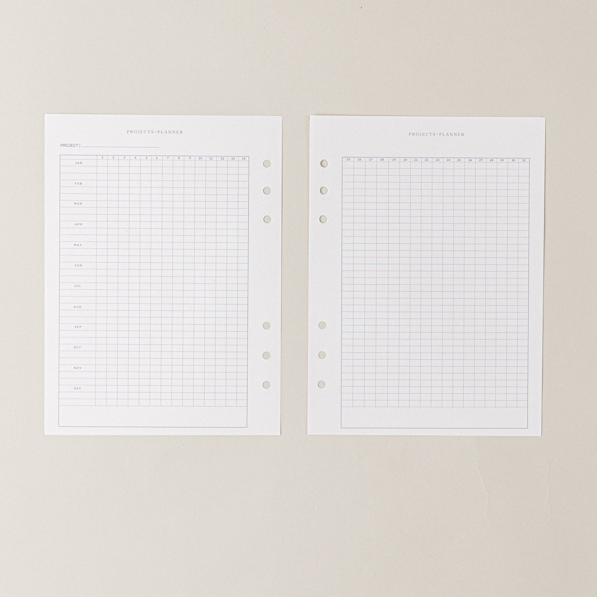 Recambio de papel reciclable para proyectos para agenda