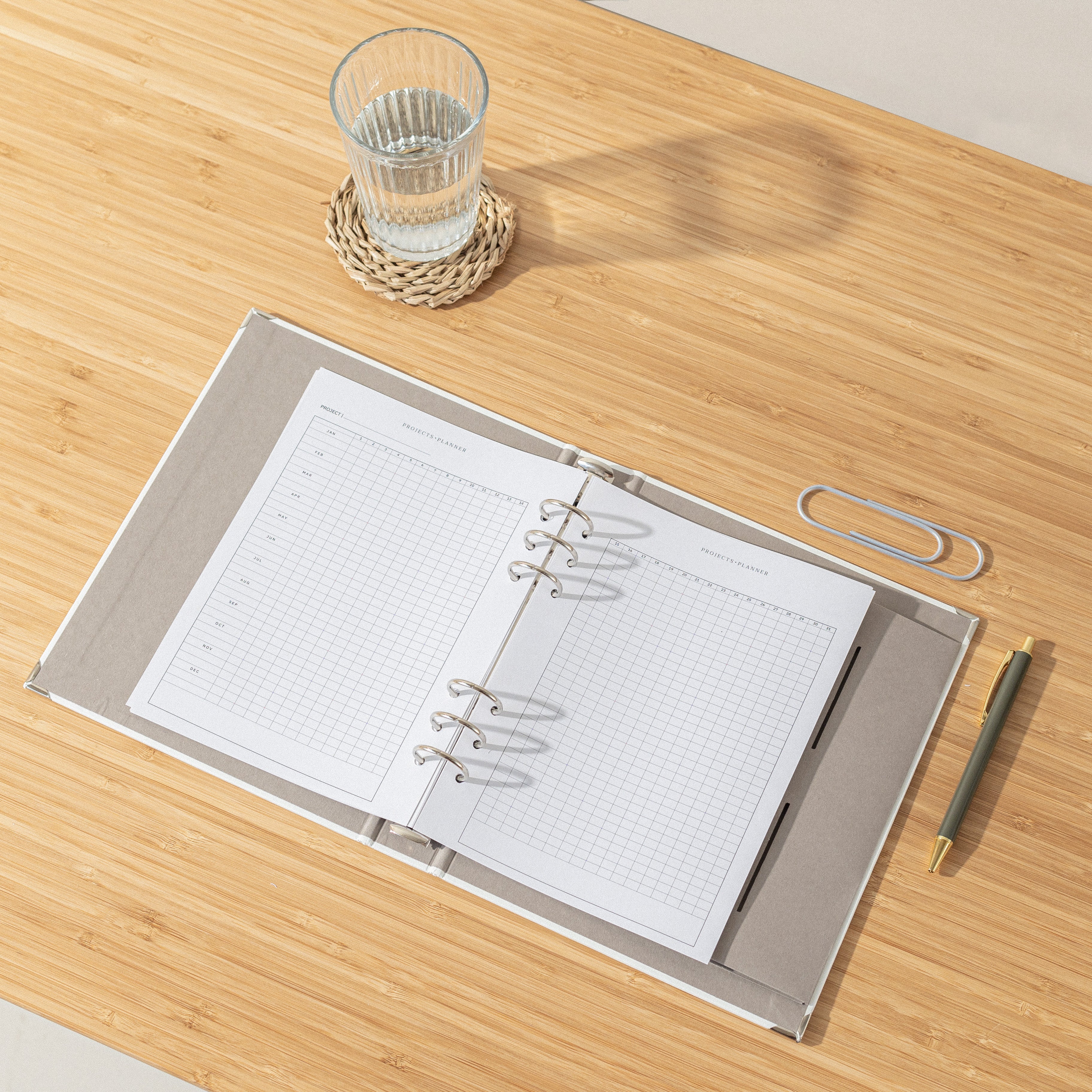 Recambio de papel reciclable para proyectos