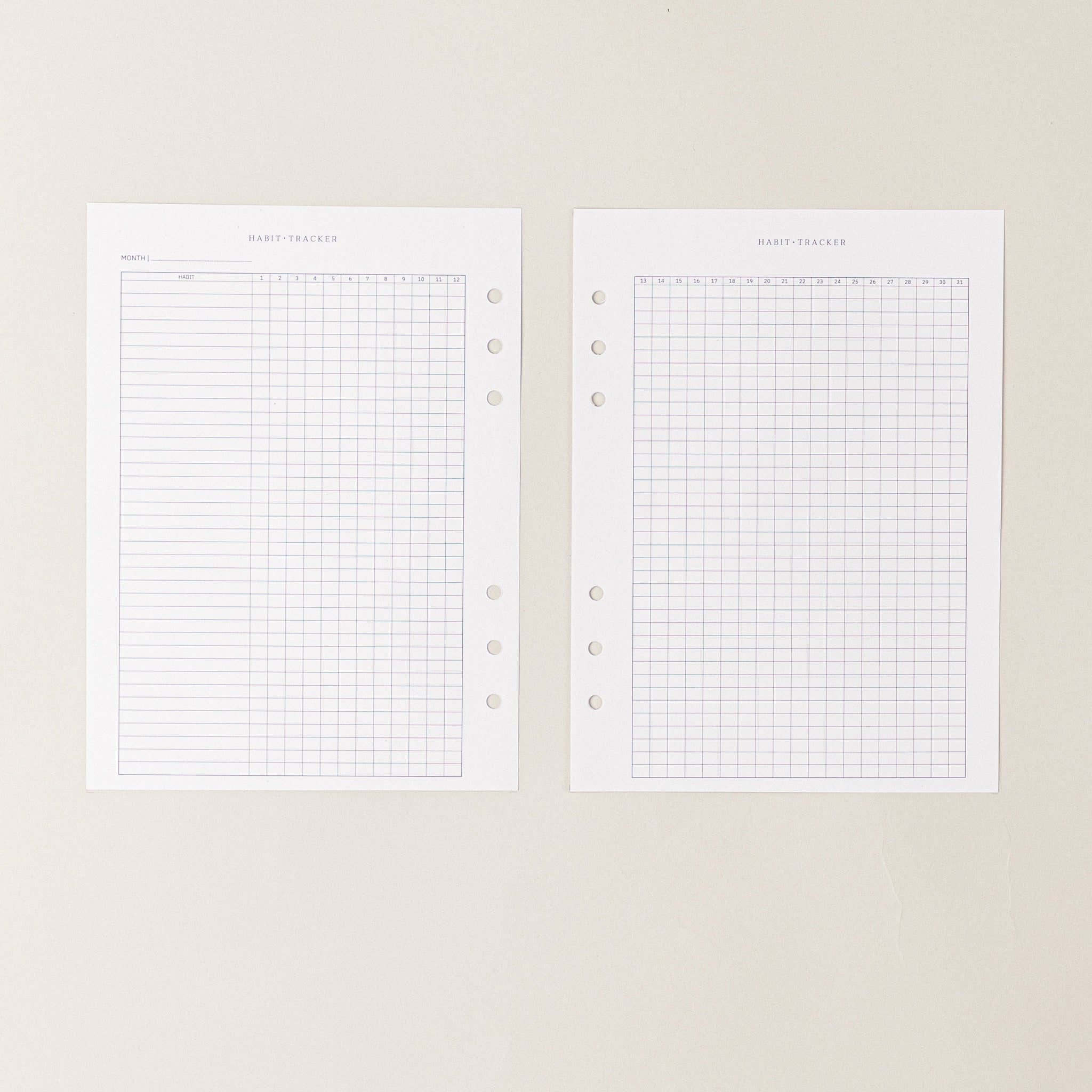 Recambio de papel reciclable con seguimiento de habitos, habit tracker
