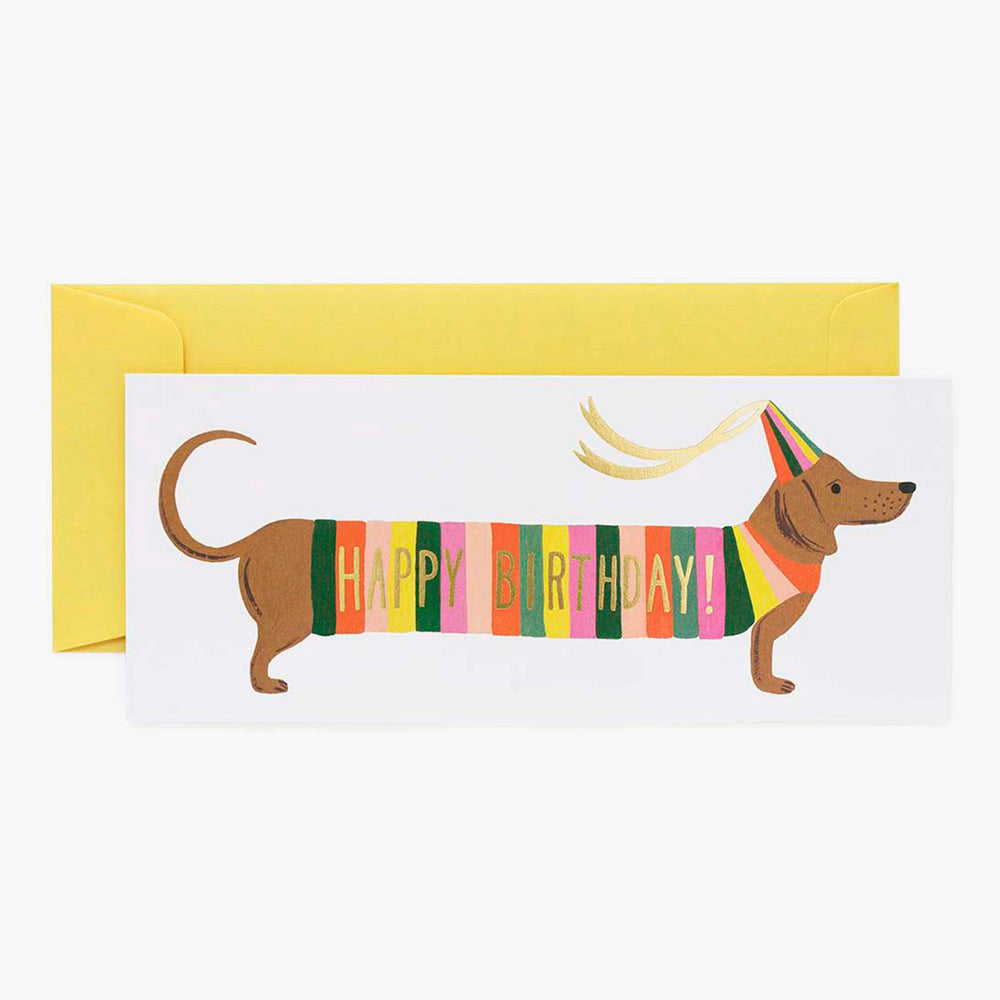 Postal Cumpleaños Hot Dog No. 10 Card - Rifle Paper