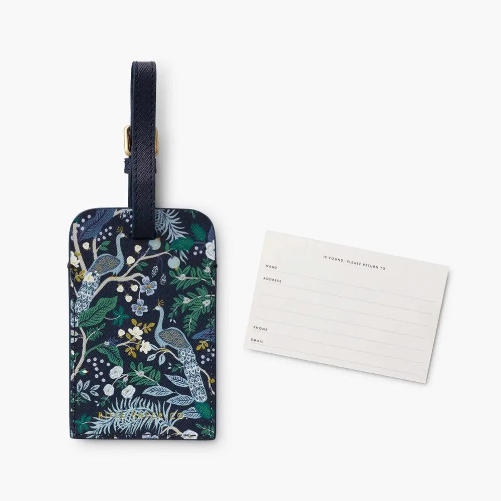 Peacock Luggage Tag - Rifle Paper Co.
