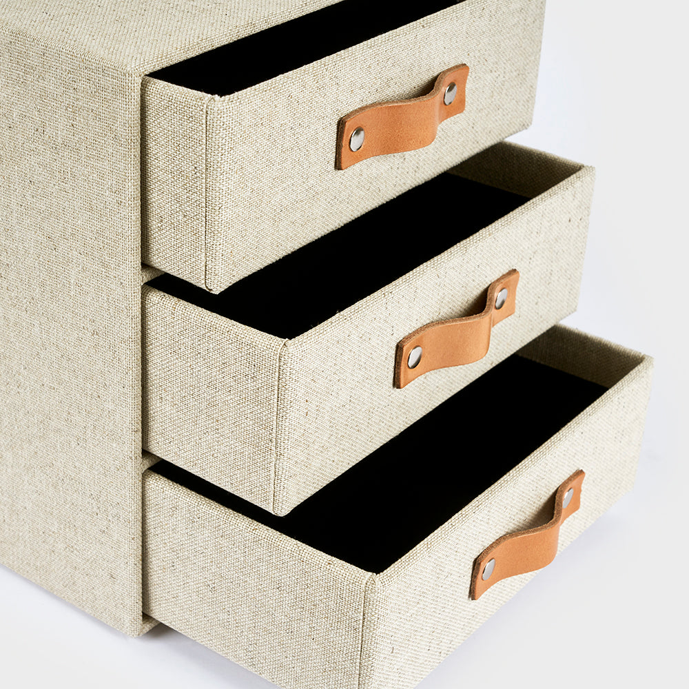 3-drawer fabric module