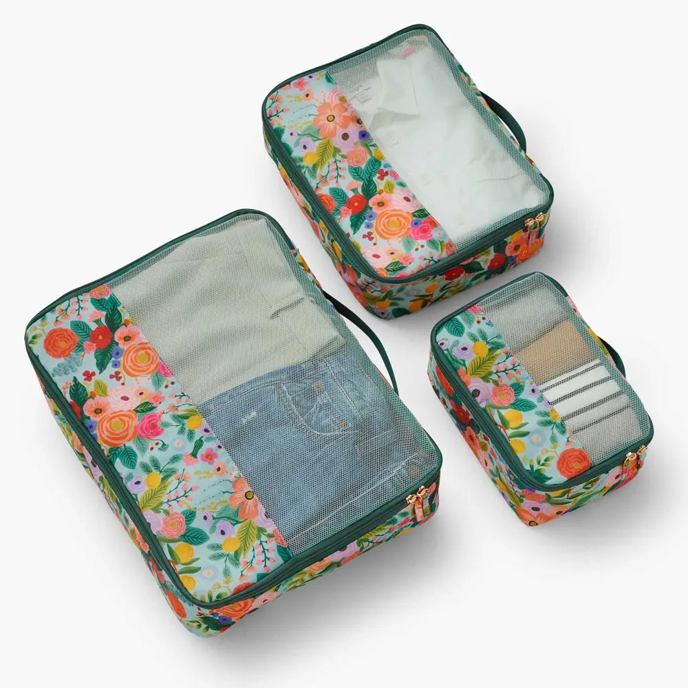 Set de 3 organizadores de equipaje Garden Party - Rifle Paper Co.