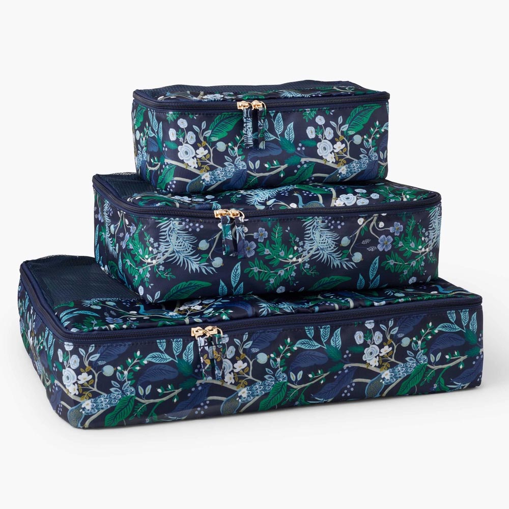 Set de 3 organitzadors d'equipatge Peacock - Rifle Paper Co.