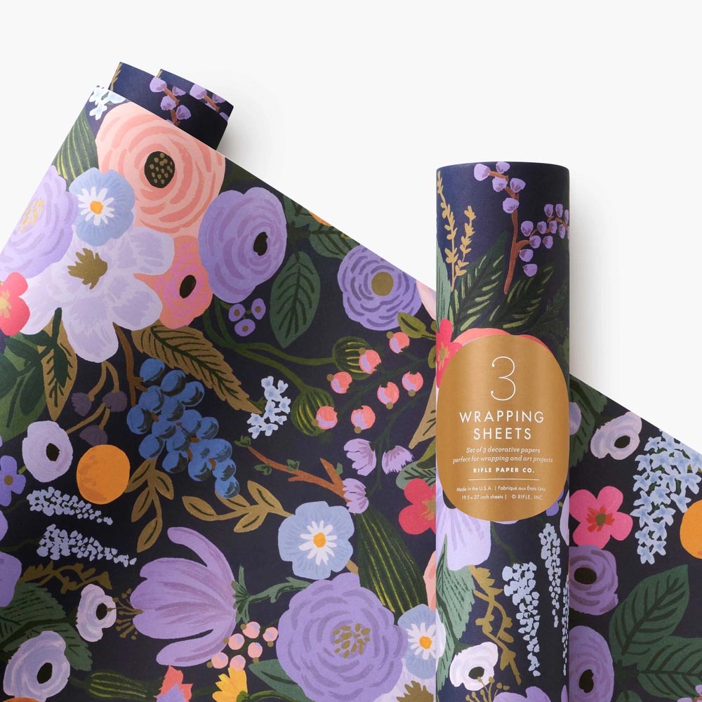 Garden Party Violet Wrapping Paper - Rifle Paper Co