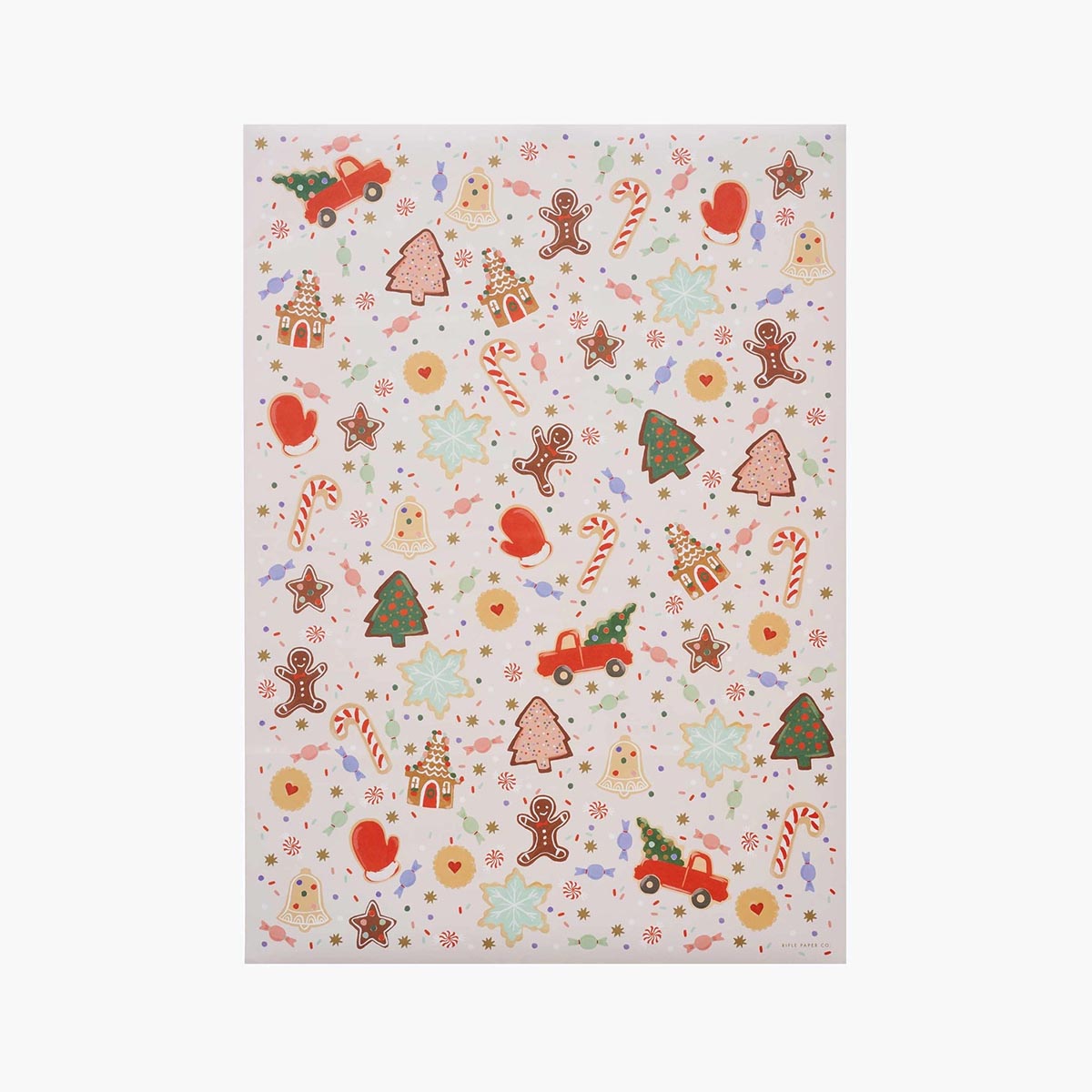 Hojas papel de regalo Navidad Christmas Cookies - Rifle Paper Co