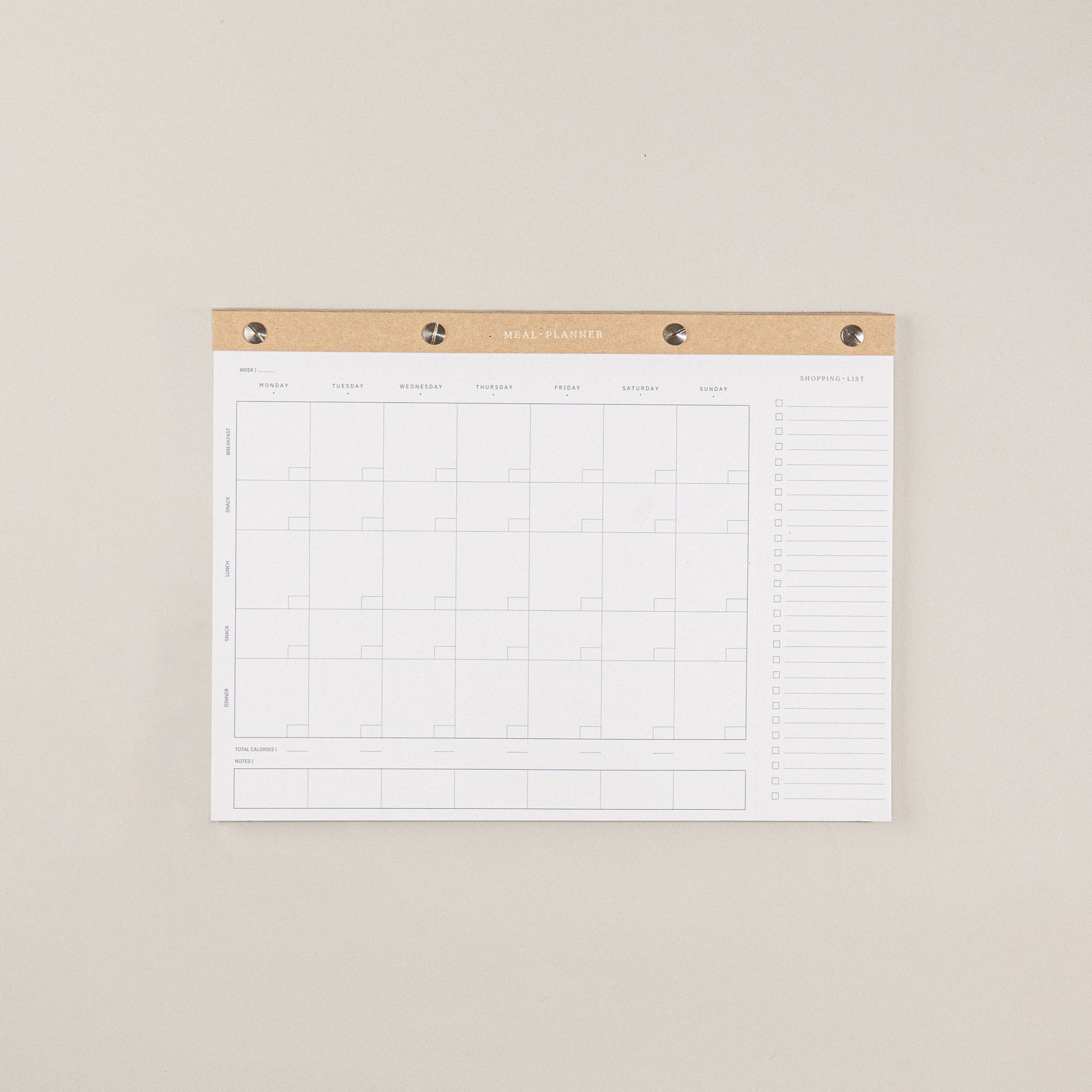 Mi bloc de notas con planificador menu semanal de comidas. Para una planificación de comidas semanales, con un to do list una libreta A5.