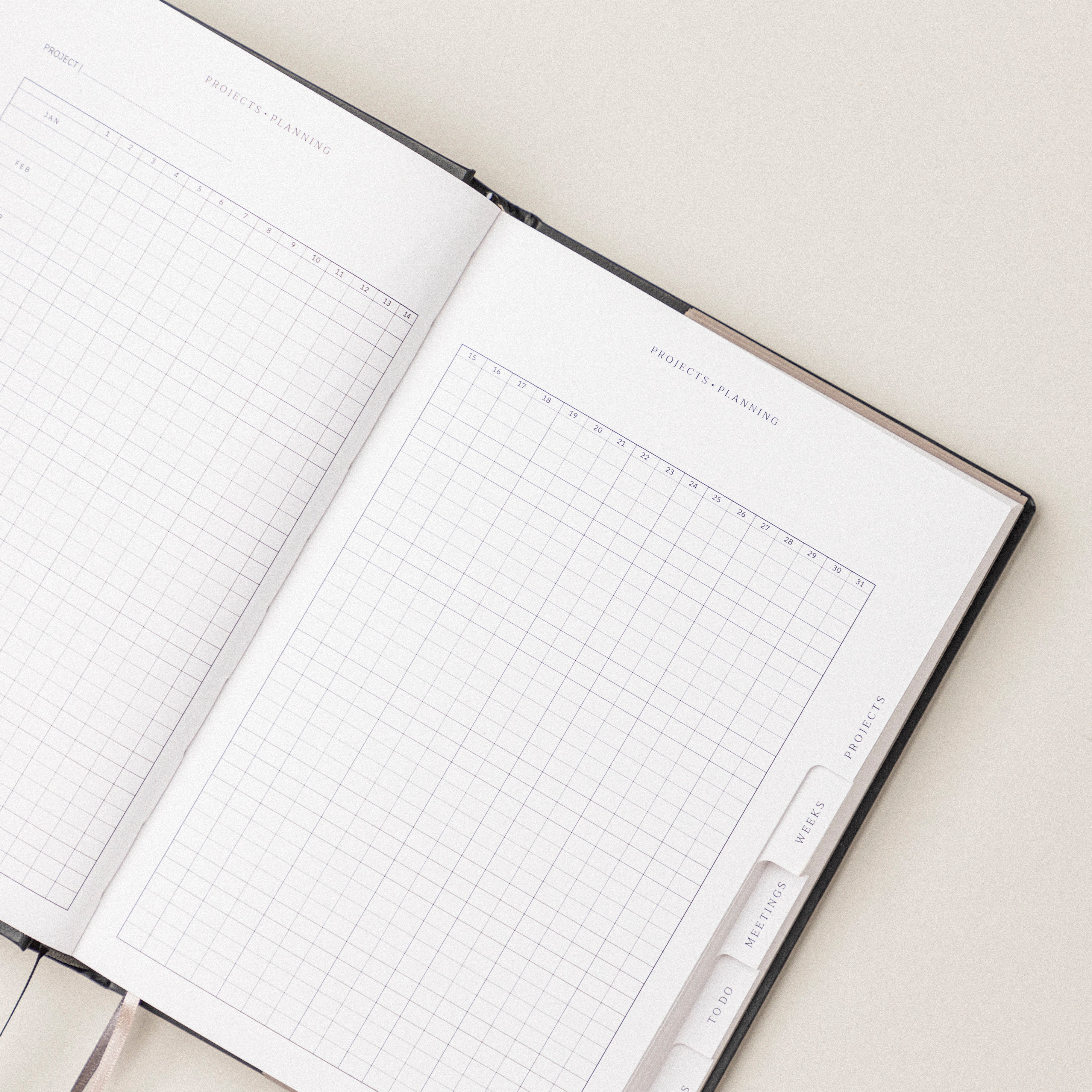 Planificador personal sin fechas para proyectos