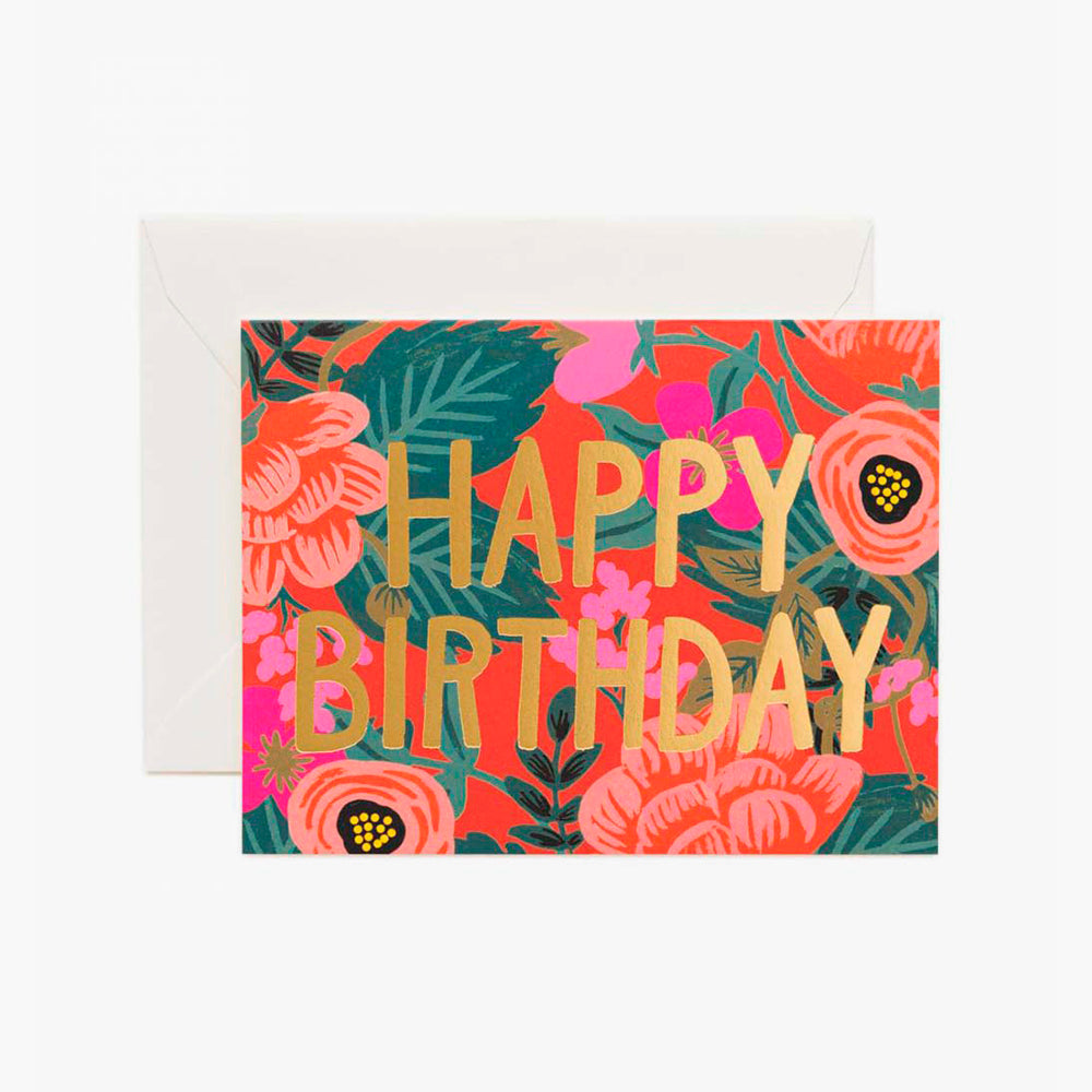 Postal Cumpleaños Poppy Birthday Card - Rifle Paper